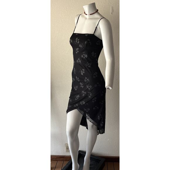 VTG 90’s Y2K City Triangles Babydoll Dress Small Fairy Whimsigoth Asymmetric - Picture 1 of 16